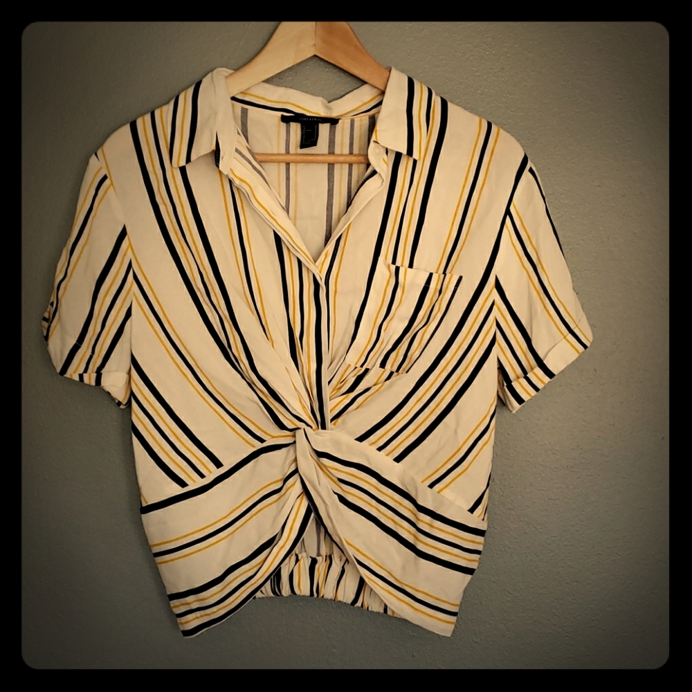 Crop top dress shirt